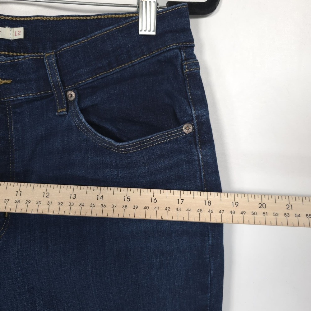 LEVI'S Women's 12 Jeans Classic Bootcut Stretch Flare Dark Wash A1660-0004 - Picture 6 of 14